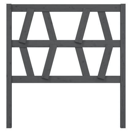 sengegærde 106x4x100 cm massivt fyrretræ grå