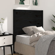 sengegærde 96x4x100 cm massivt fyrretræ sort