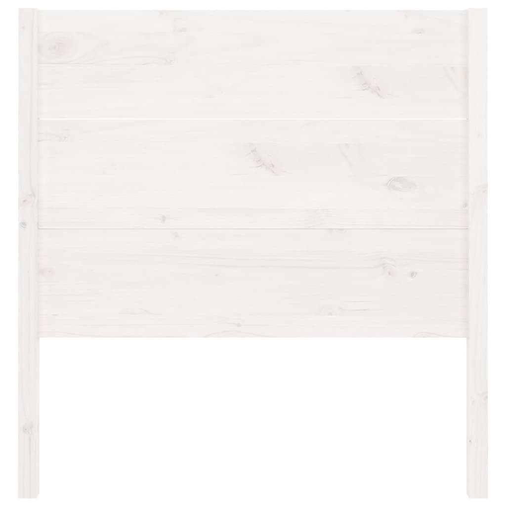 sengegærde 106x4x100 cm massivt fyrretræ hvid
