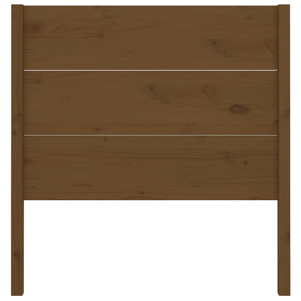 sengegærde 106x4x100 cm massivt fyrretræ gyldenbrun
