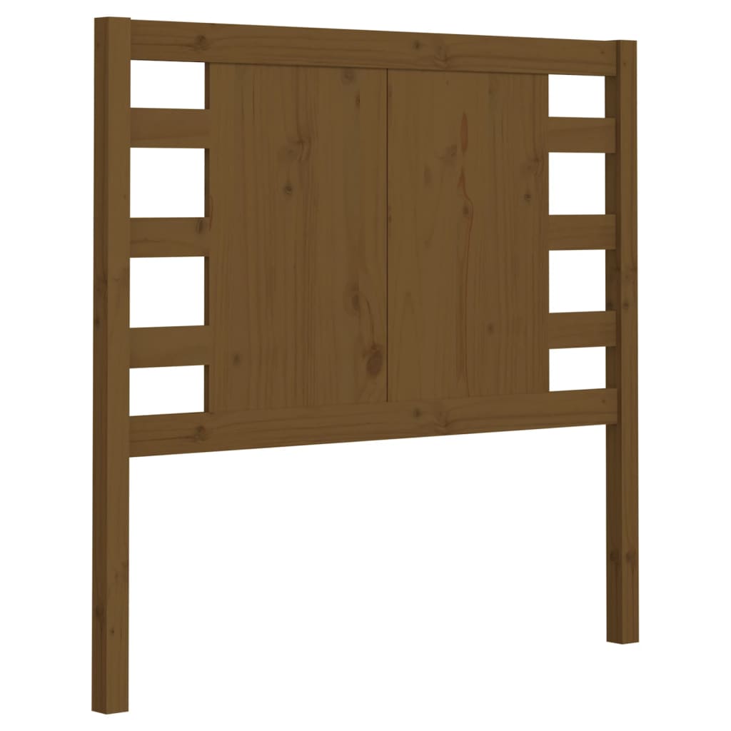 sengegærde 106x4x100 cm massivt fyrretræ gyldenbrun