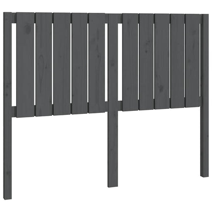 sengegærde 125,5x4x100 cm massivt fyrretræ grå