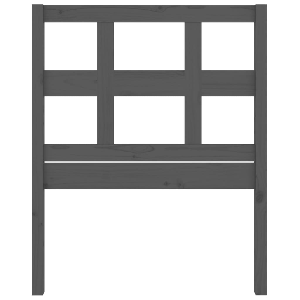 sengegærde 95,5x4x100 cm massivt fyrretræ grå