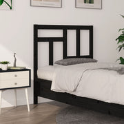 sengegærde 95,5x4x100 cm massivt fyrretræ sort