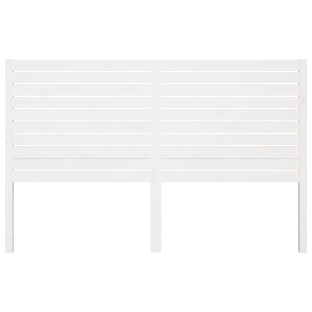 sengegærde 146x4x100 cm massivt fyrretræ hvid