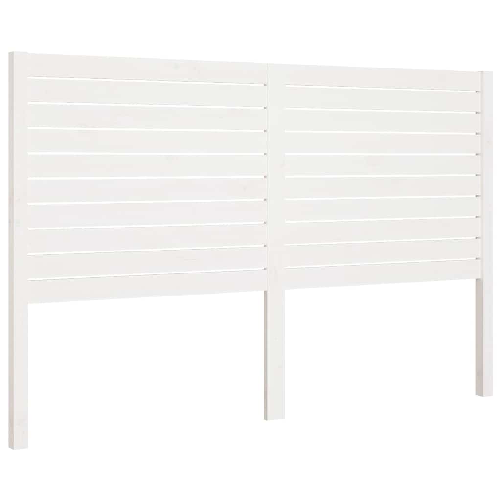 sengegærde 166x4x100 cm massivt fyrretræ hvid