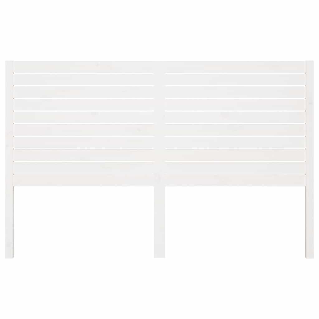 sengegærde 166x4x100 cm massivt fyrretræ hvid