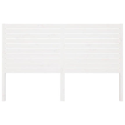 sengegærde 186x4x100 cm massivt fyrretræ hvid