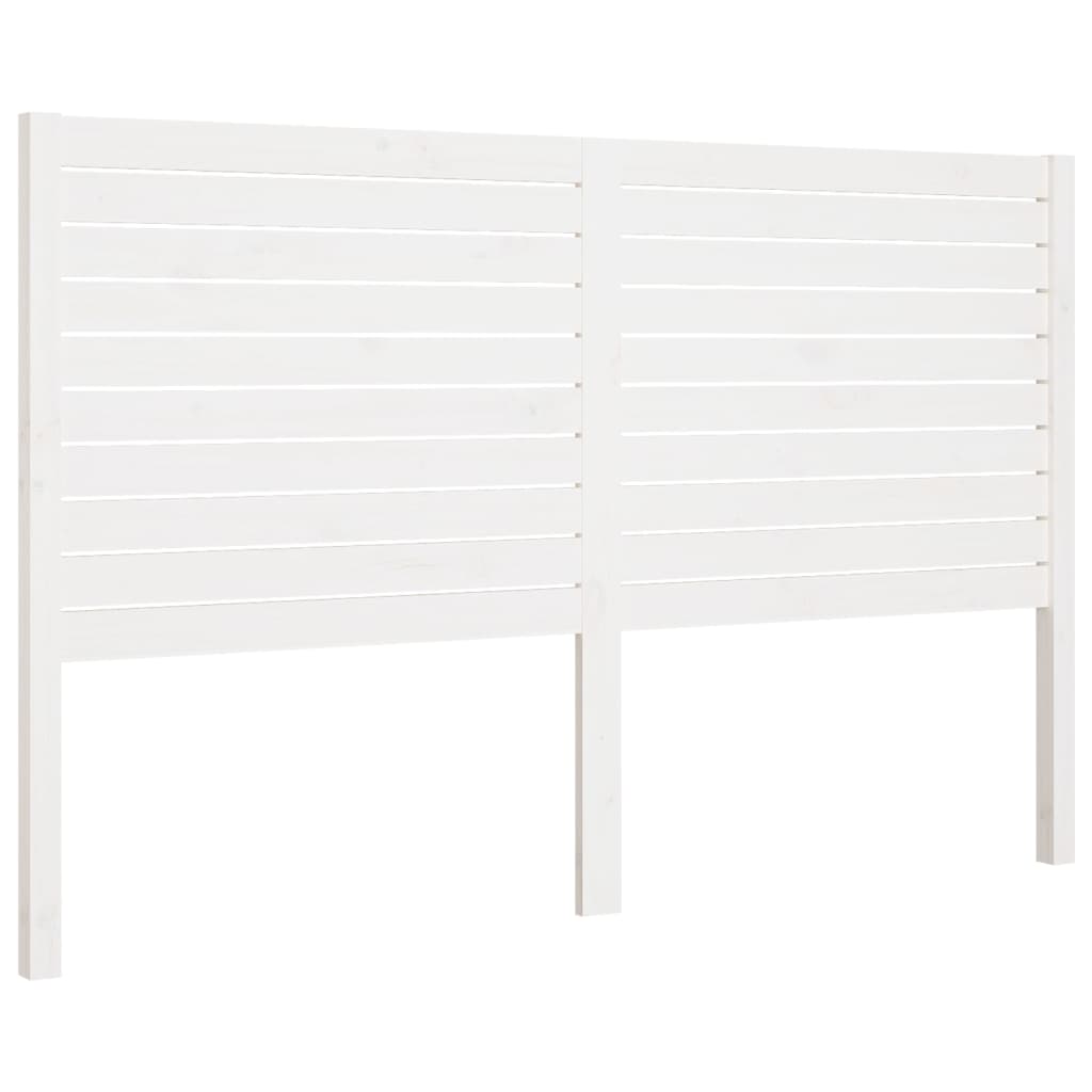 sengegærde 206x4x100 cm massivt fyrretræ hvid