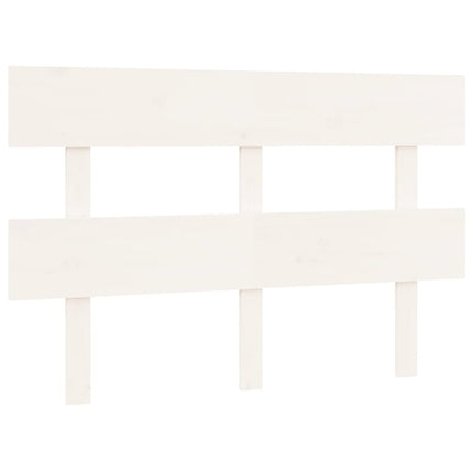 sengegærde 124x3x81 cm massivt fyrretræ hvid