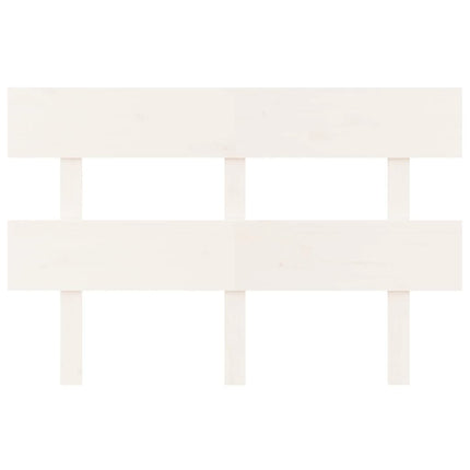 sengegærde 124x3x81 cm massivt fyrretræ hvid