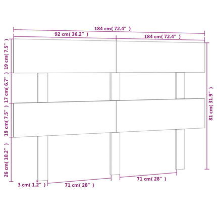 sengegærde 184x3x81 cm massivt fyrretræ hvid