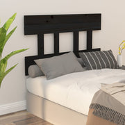 sengegærde 103,5x3x81 cm massivt fyrretræ sort