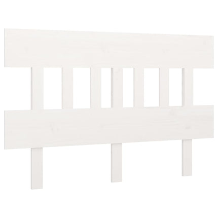 sengegærde 123,5x3x81 cm massivt fyrretræ hvid