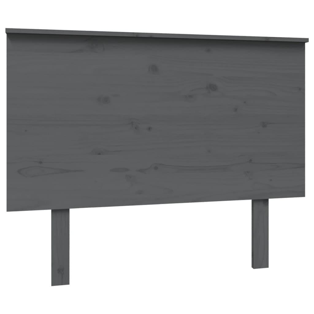 sengegærde 104x6x82,5 cm massivt fyrretræ grå