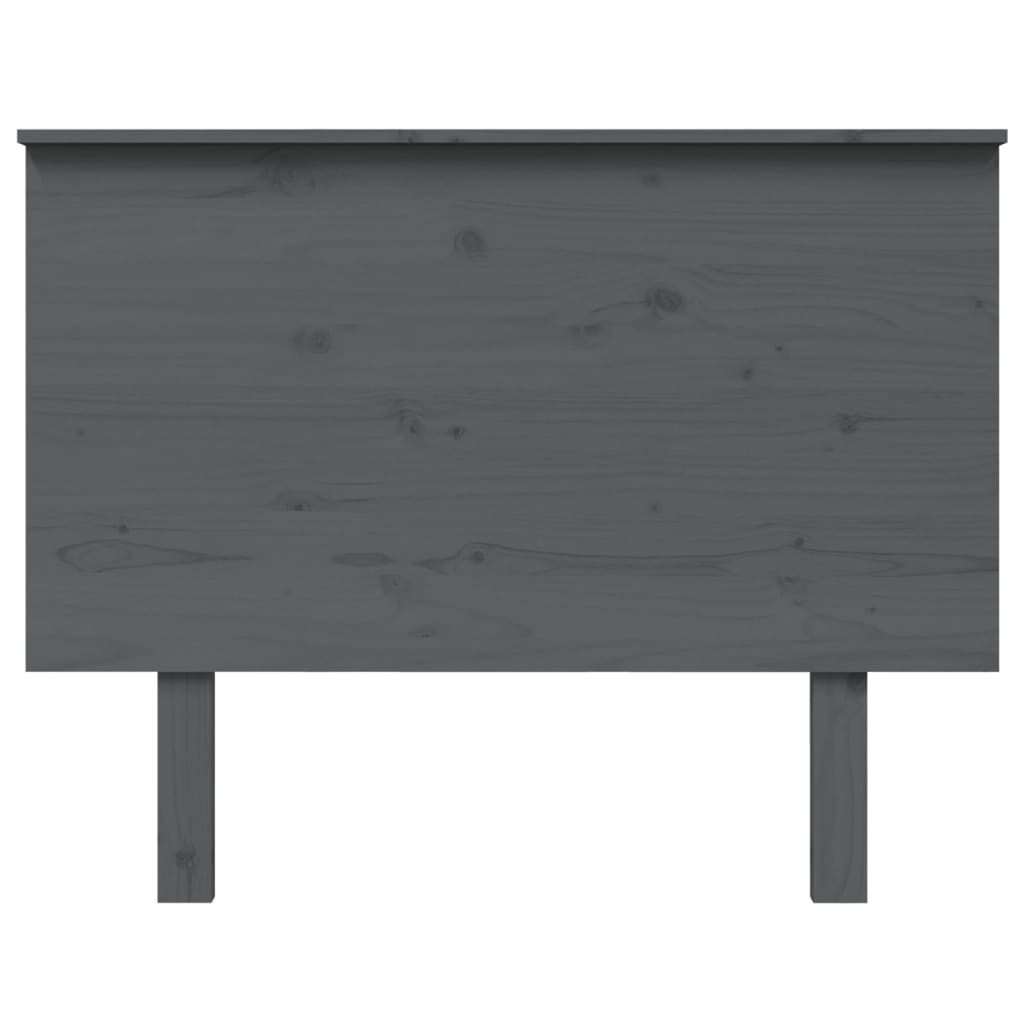 sengegærde 104x6x82,5 cm massivt fyrretræ grå