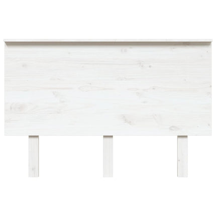 sengegærde 124x6x82,5 cm massivt fyrretræ hvid