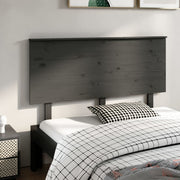 sengegærde 144x6x82,5 cm massivt fyrretræ grå