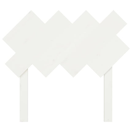 sengegærde 92x3x81 cm massivt fyrretræ hvid