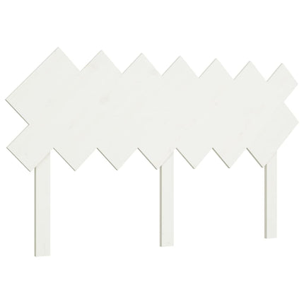 sengegavl 141x3x80,5 cm massivt fyrretræ hvid