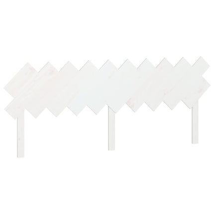 sengegavl 196x3x80,5 cm massivt fyrretræ hvid