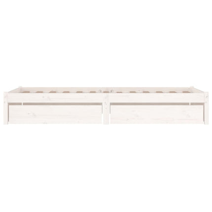 sengeramme med skuffer 75x190 cm Small Single hvid