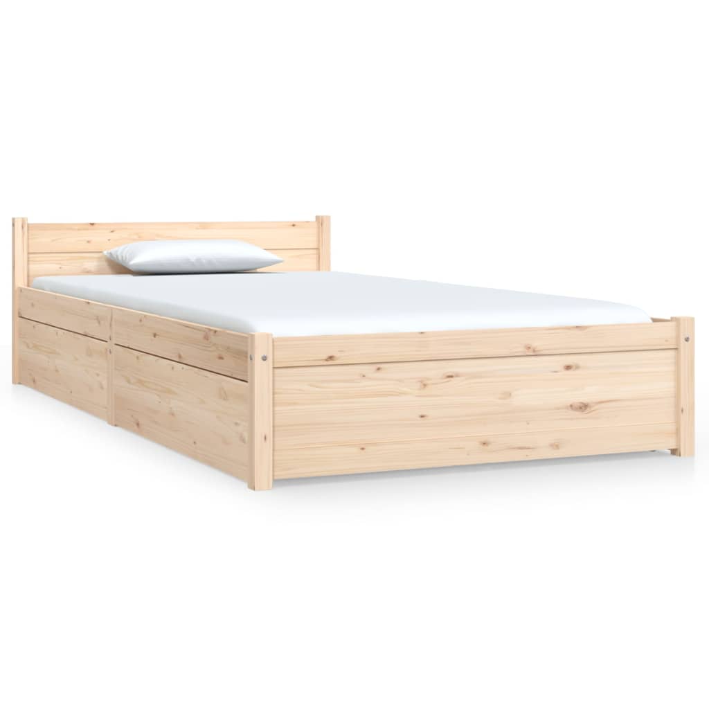 sengeramme med skuffer 90x190 cm single