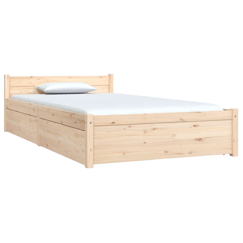sengeramme med skuffer 90x190 cm single