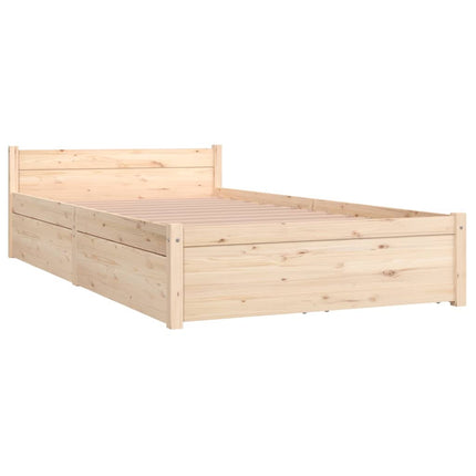 sengeramme med skuffer 90x200 cm
