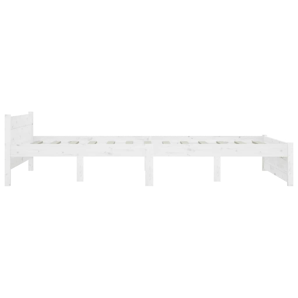 sengeramme med skuffer 135x190 cm dobbelt hvid