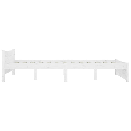 sengeramme med skuffer 140x190 cm hvid