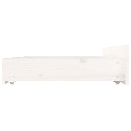 sengeramme med skuffer 140x200 cm hvid