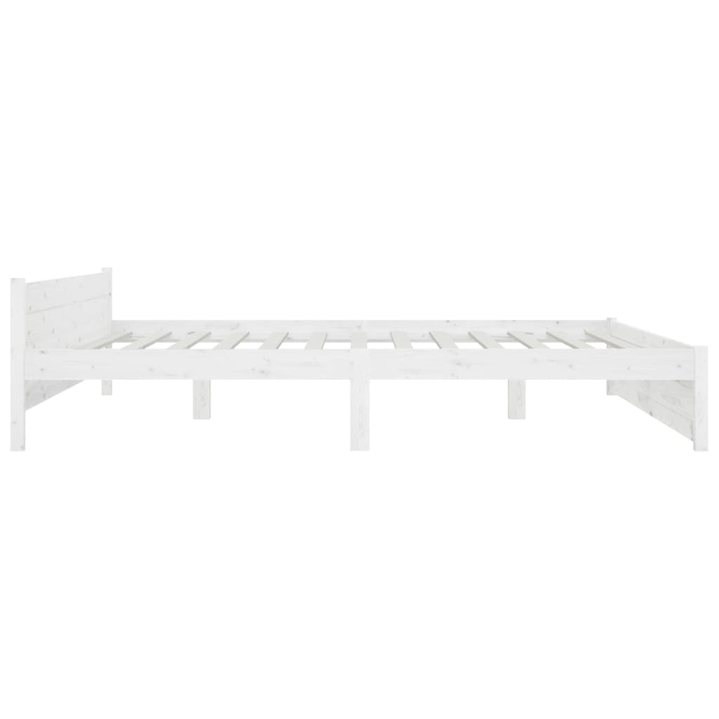 sengeramme med skuffer 180x200 cm Super King hvid