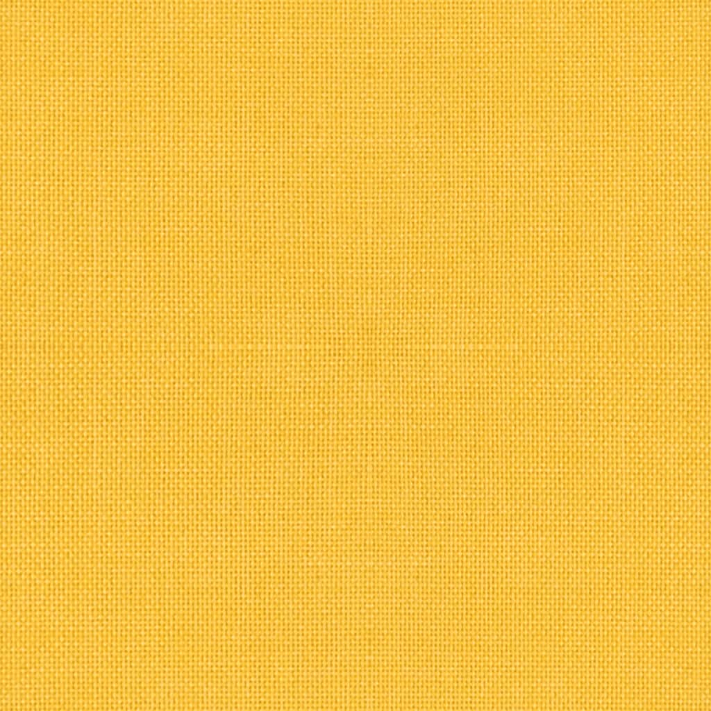 drejelige spisebordsstole 2 stk. stof sennepsgul