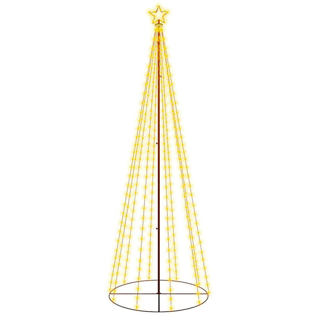 kegleformet juletræ 310 LED'er 100x300 cm varm hvid