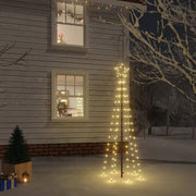 juletræ med spyd 108 LED'er 180 cm varmt hvidt lys