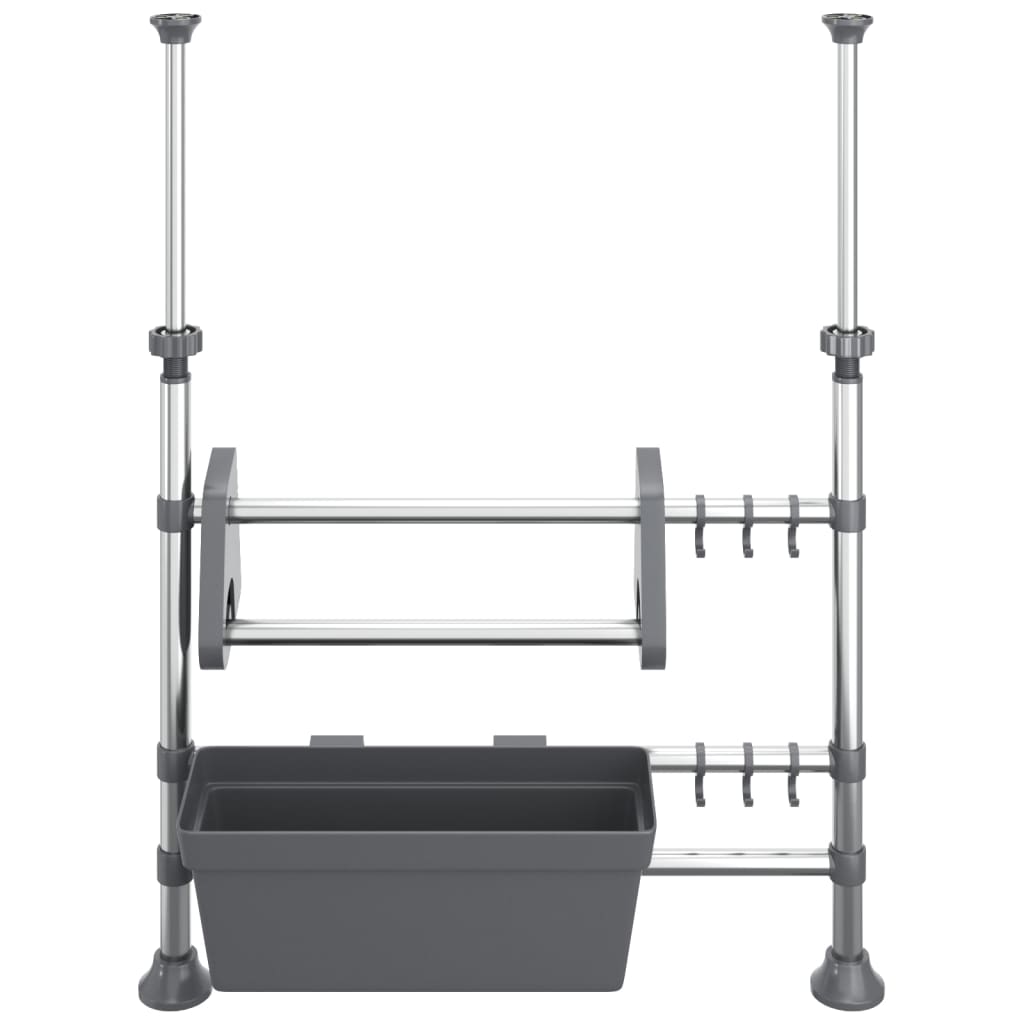 justerbart køkkenstativ aluminium