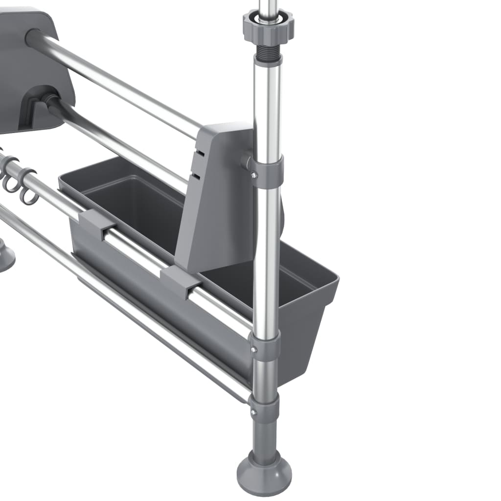 justerbart køkkenstativ aluminium