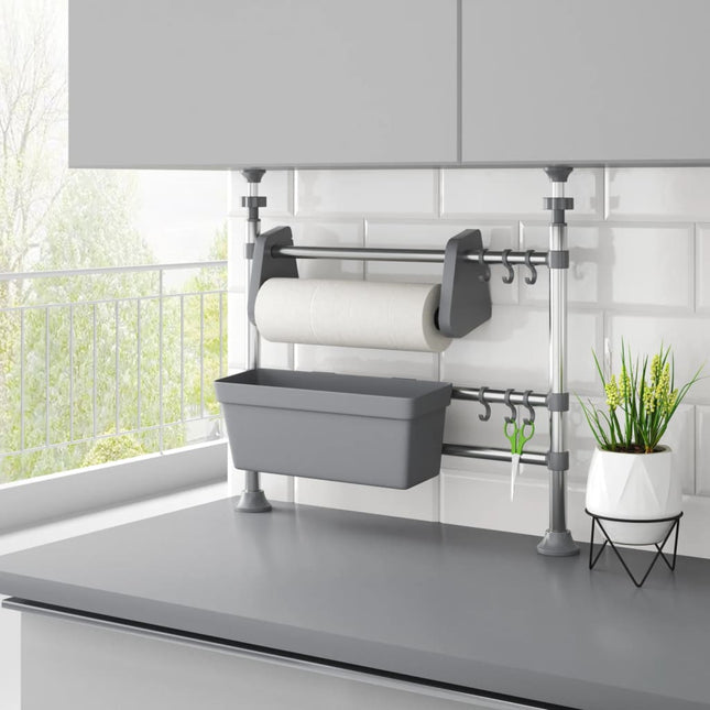 justerbart køkkenstativ aluminium