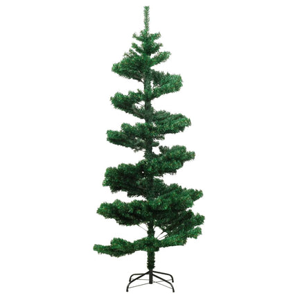 juletræ med juletræsfod 150 cm PVC grøn