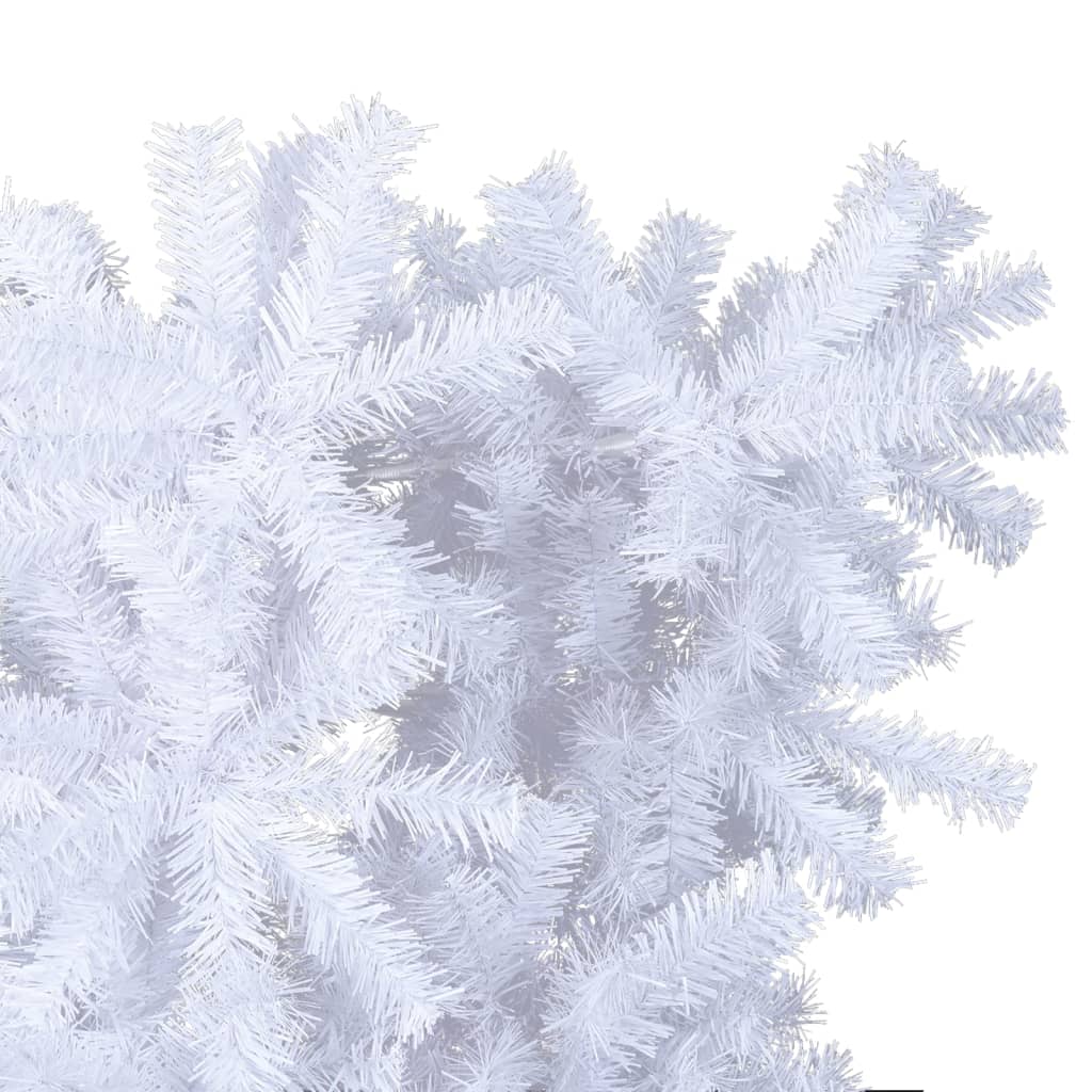 kunstigt omvendt juletræ med juletræsfod 240 cm hvid