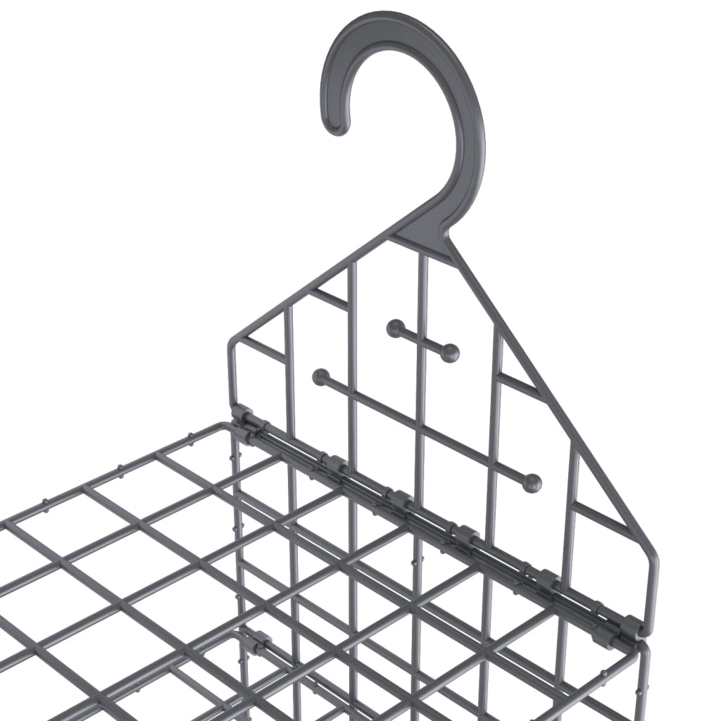 hængende opbevaringshylder til tøj 2 stk. 7 hylder