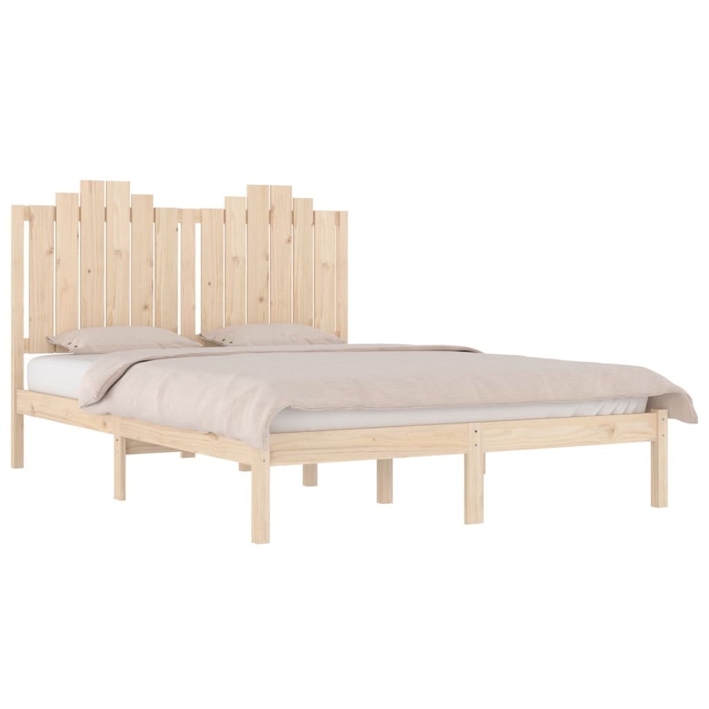 sengeramme 135x190 cm massivt fyrretræ