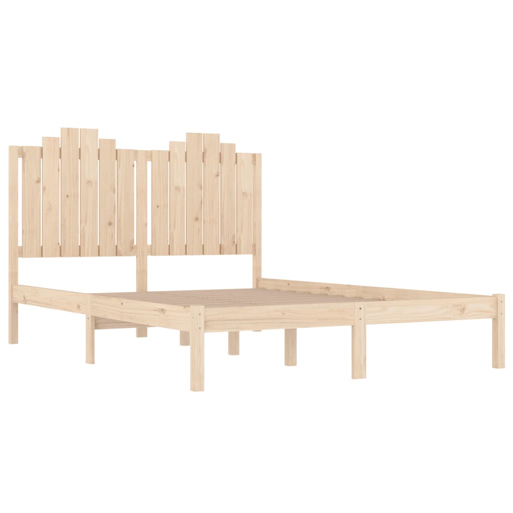 sengeramme 135x190 cm massivt fyrretræ