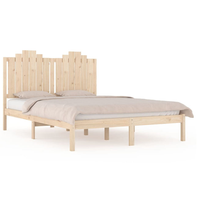 sengeramme 140x190 cm massivt fyrretræ