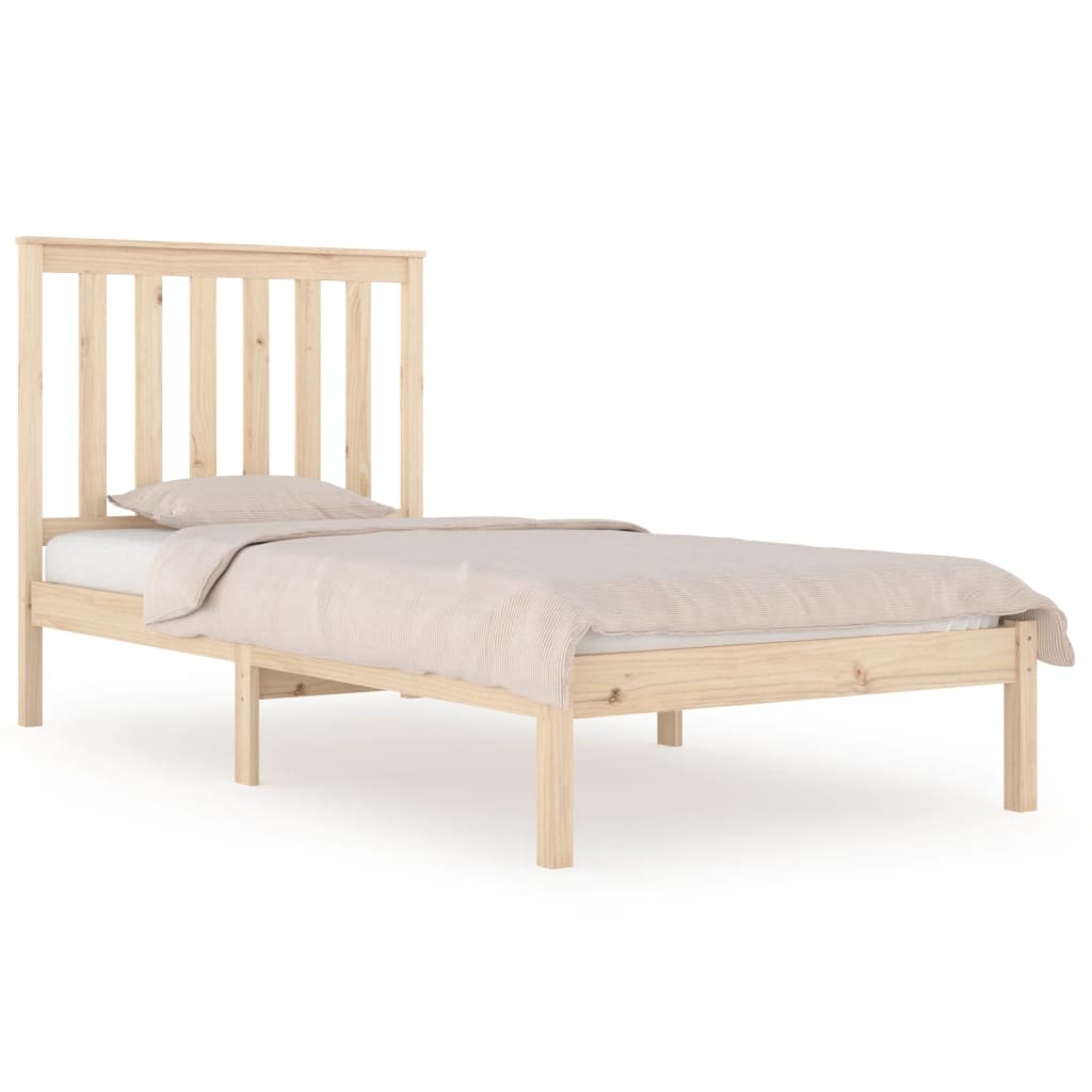 sengeramme 75x190 cm massivt fyrretræ