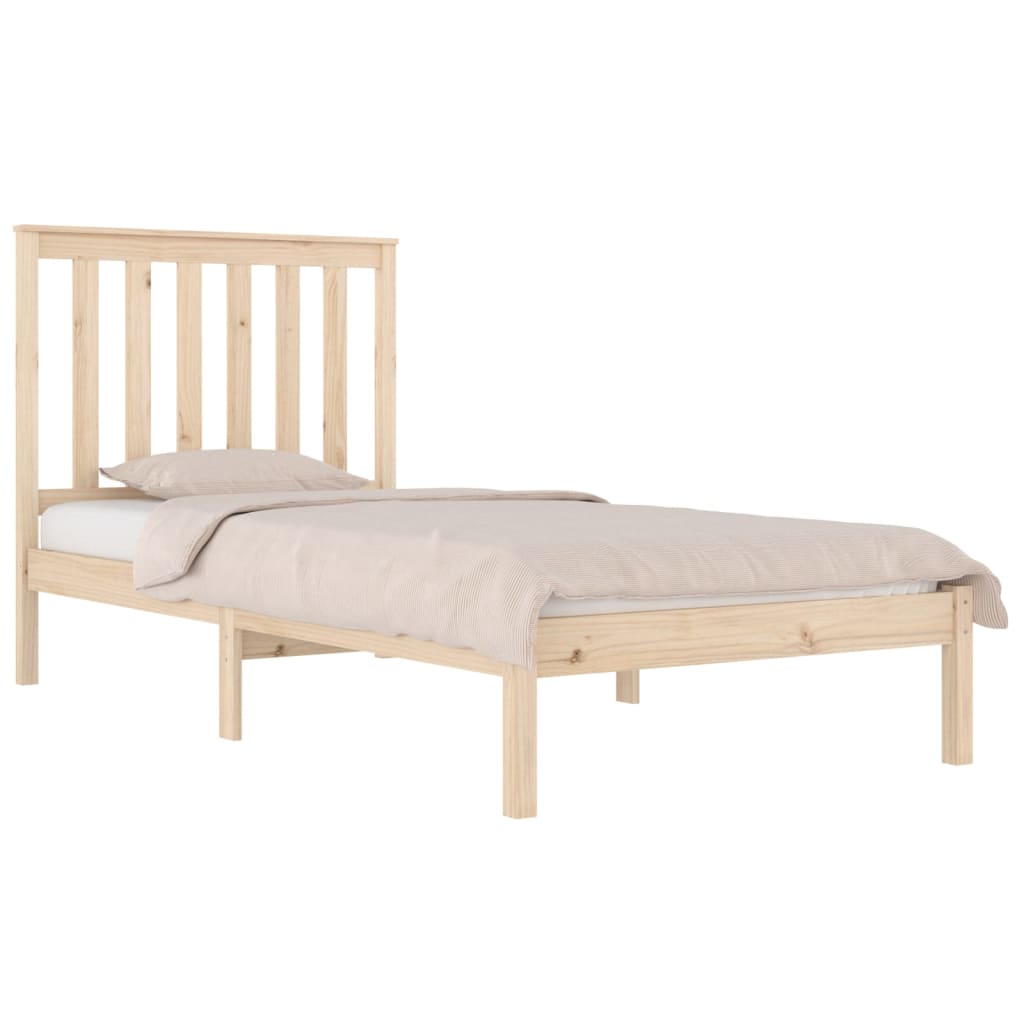 sengeramme 75x190 cm massivt fyrretræ