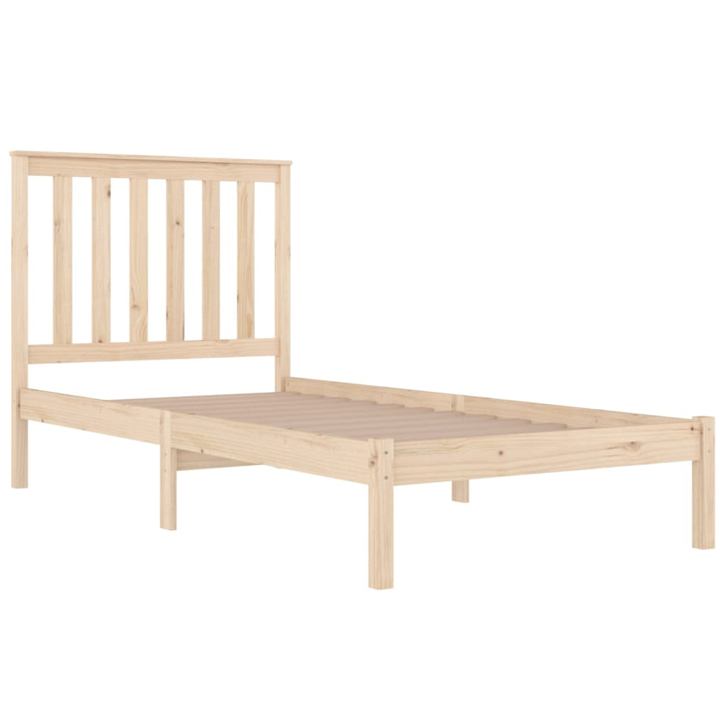 sengeramme 75x190 cm massivt fyrretræ