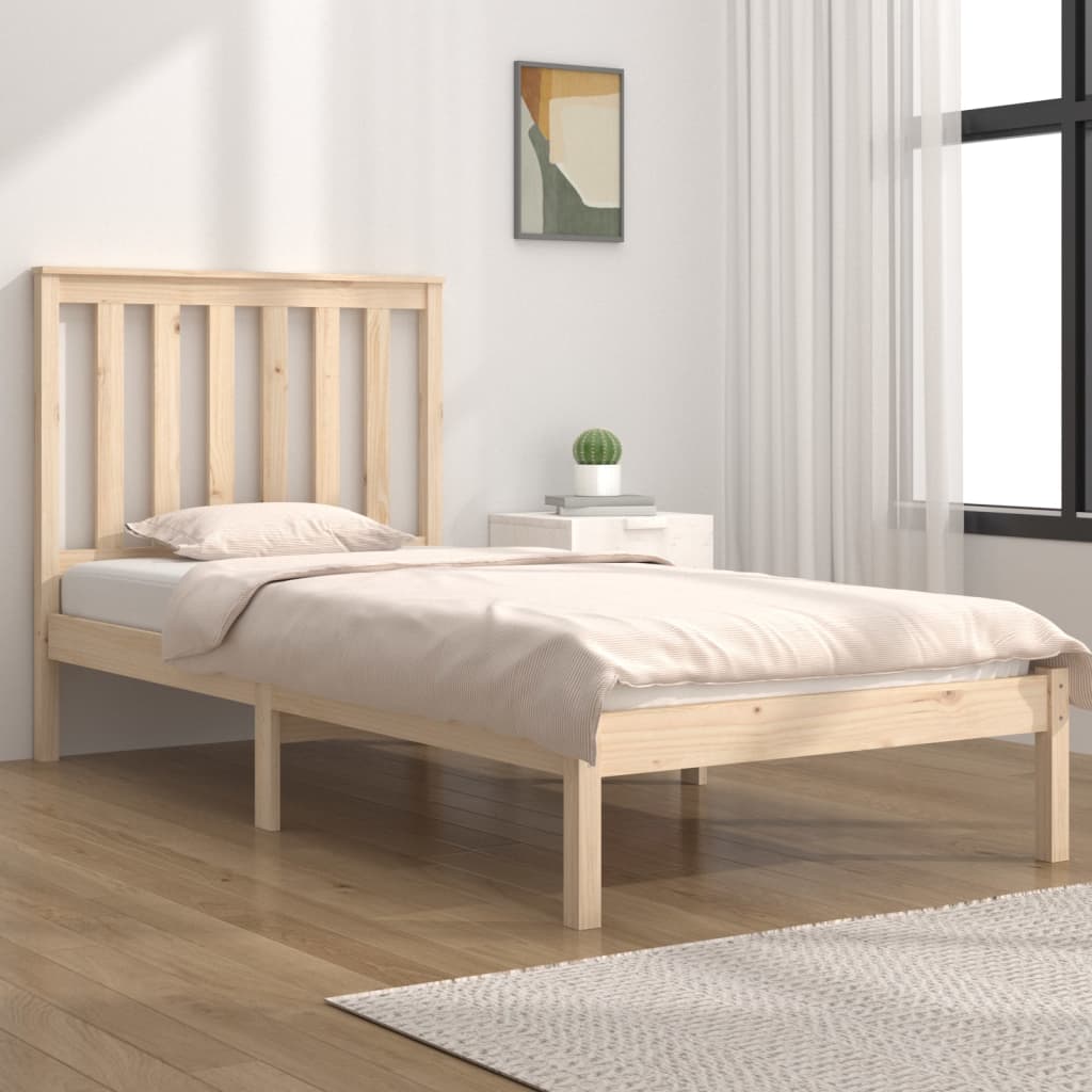 sengeramme 75x190 cm massivt fyrretræ