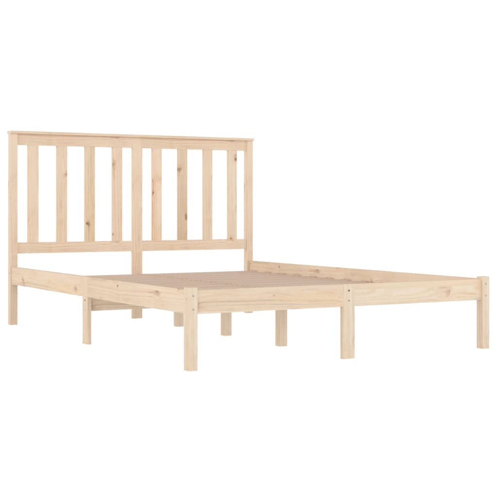 sengeramme 135x190 cm massivt fyrretræ